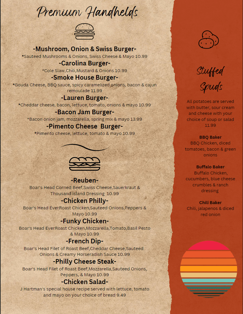 Dinner Menu